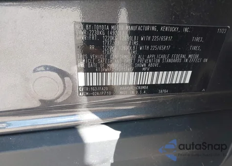 2024 Toyota Rav4 Hybrid Xle from USA, damaged, VIN 4T3RWRFV5RU117417